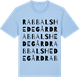 Blue Soul t-shirt med Rabbalshede gård ordlek t-shirt