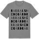 Mid Heather Gray t-shirt med Rabbalshede gård ordlek t-shirt