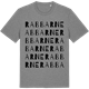 Mid Heather Gray t-shirt med Rabbarne ordlek t-shirt