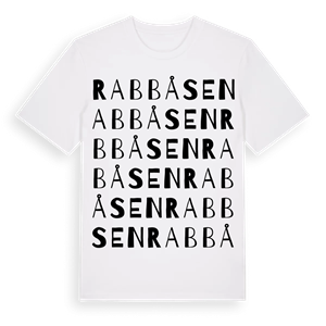 Rabbåsen ordlek t-shirt – ekologisk bomull t-shirt från Pinshirt