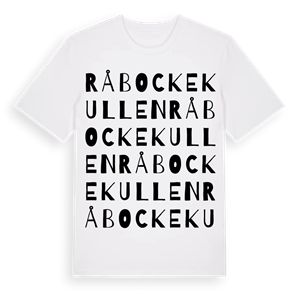 Råbockekullen ordlek t-shirt – ekologisk bomull t-shirt från Pinshirt
