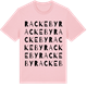 Pink Cotton t-shirt med Rackeby ordlek t-shirt