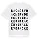 White t-shirt med Rackeryd ordlek t-shirt