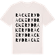 Vintage White t-shirt med Rackeryd ordlek t-shirt