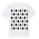 White t-shirt med Råda ordlek t-shirt