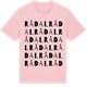 Pink Cotton t-shirt med Rådal ordlek t-shirt