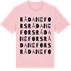 Pink Cotton t-shirt med Rådanefors ordlek t-shirt
