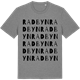 Mid Heather Gray t-shirt med Radbyn ordlek t-shirt