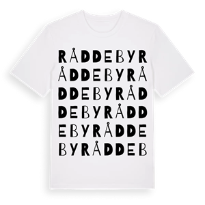 Råddeby ordlek t-shirt – ekologisk bomull t-shirt från Pinshirt