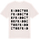 Vintage White t-shirt med Raddetorp ordlek t-shirt