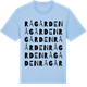 Blue Soul t-shirt med Rågården ordlek t-shirt