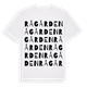 White t-shirt med Rågården ordlek t-shirt