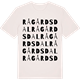 Vintage White t-shirt med Rågårdsdal ordlek t-shirt