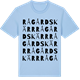 Blue Soul t-shirt med Rågårdskärr ordlek t-shirt