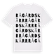 White t-shirt med Rågårdskärr ordlek t-shirt