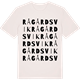 Vintage White t-shirt med Rågårdsvik ordlek t-shirt