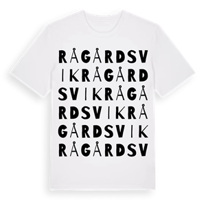 Rågårdsvik ordlek t-shirt – ekologisk bomull t-shirt från Pinshirt
