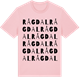 Pink Cotton t-shirt med Rågdal ordlek t-shirt