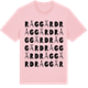 Pink Cotton t-shirt med Råggärd ordlek t-shirt