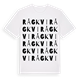 White t-shirt med Rågkvi ordlek t-shirt