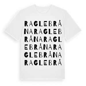 Raglebråna ordlek t-shirt – ekologisk bomull t-shirt från Pinshirt