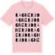 Pink Cotton t-shirt med Ragnerud ordlek t-shirt