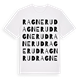 White t-shirt med Ragnerud ordlek t-shirt
