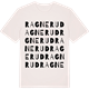 Vintage White t-shirt med Ragnerud ordlek t-shirt