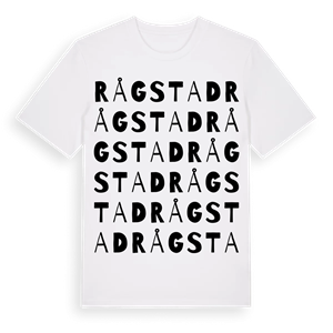 Rågstad ordlek t-shirt – ekologisk bomull t-shirt från Pinshirt
