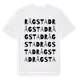 White t-shirt med Rågstad ordlek t-shirt