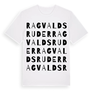 Ragvaldsruder ordlek t-shirt – ekologisk bomull t-shirt från Pinshirt