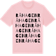 Pink Cotton t-shirt med Råhagen ordlek t-shirt