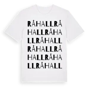 Råhall ordlek t-shirt – ekologisk bomull t-shirt från Pinshirt
