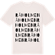 Vintage White t-shirt med Råholmen ordlek t-shirt