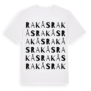 Rakås ordlek t-shirt – ekologisk bomull t-shirt från Pinshirt
