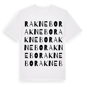 Raknebo ordlek t-shirt – ekologisk bomull t-shirt från Pinshirt