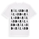 White t-shirt med Rålanda ordlek t-shirt