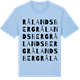 Blue Soul t-shirt med Rålandsberg ordlek t-shirt