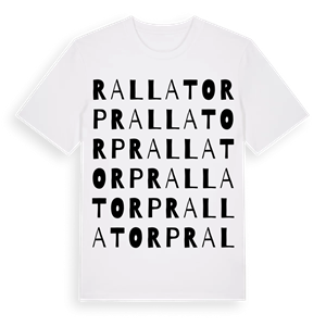 Rallatorp ordlek t-shirt – ekologisk bomull t-shirt från Pinshirt