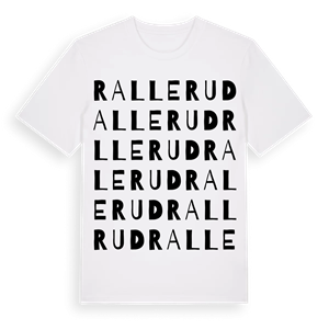 Rallerud ordlek t-shirt – ekologisk bomull t-shirt från Pinshirt