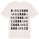Vintage White t-shirt med Ramberg ordlek t-shirt