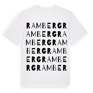 Ramberg ordlek t-shirt – ekologisk bomull t-shirt från Pinshirt