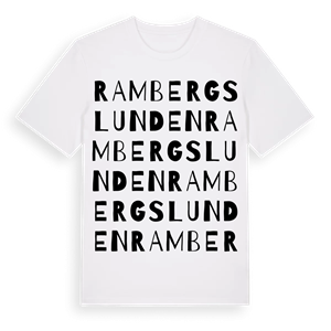 Rambergslunden ordlek t-shirt – ekologisk bomull t-shirt från Pinshirt