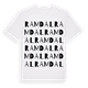 White t-shirt med Ramdal ordlek t-shirt