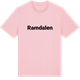 Pink Cotton t-shirt med Ramdalen fetstil t-shirt