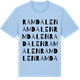 Blue Soul t-shirt med Ramdalen ordlek t-shirt