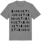 Mid Heather Gray t-shirt med Ramhulta ordlek t-shirt