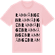 Pink Cotton t-shirt med Rammängen ordlek t-shirt