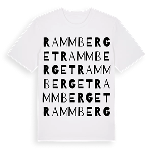 Rammberget ordlek t-shirt – ekologisk bomull t-shirt från Pinshirt