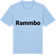 Blue Soul t-shirt med Rammbo fetstil t-shirt